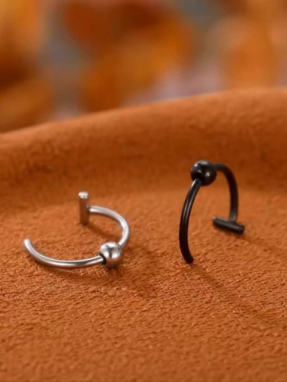 2 Fake Lip Rings